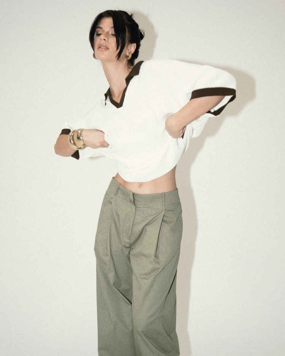 90's Pleated Pants - Khaki | BOTTOMS | MYNE
