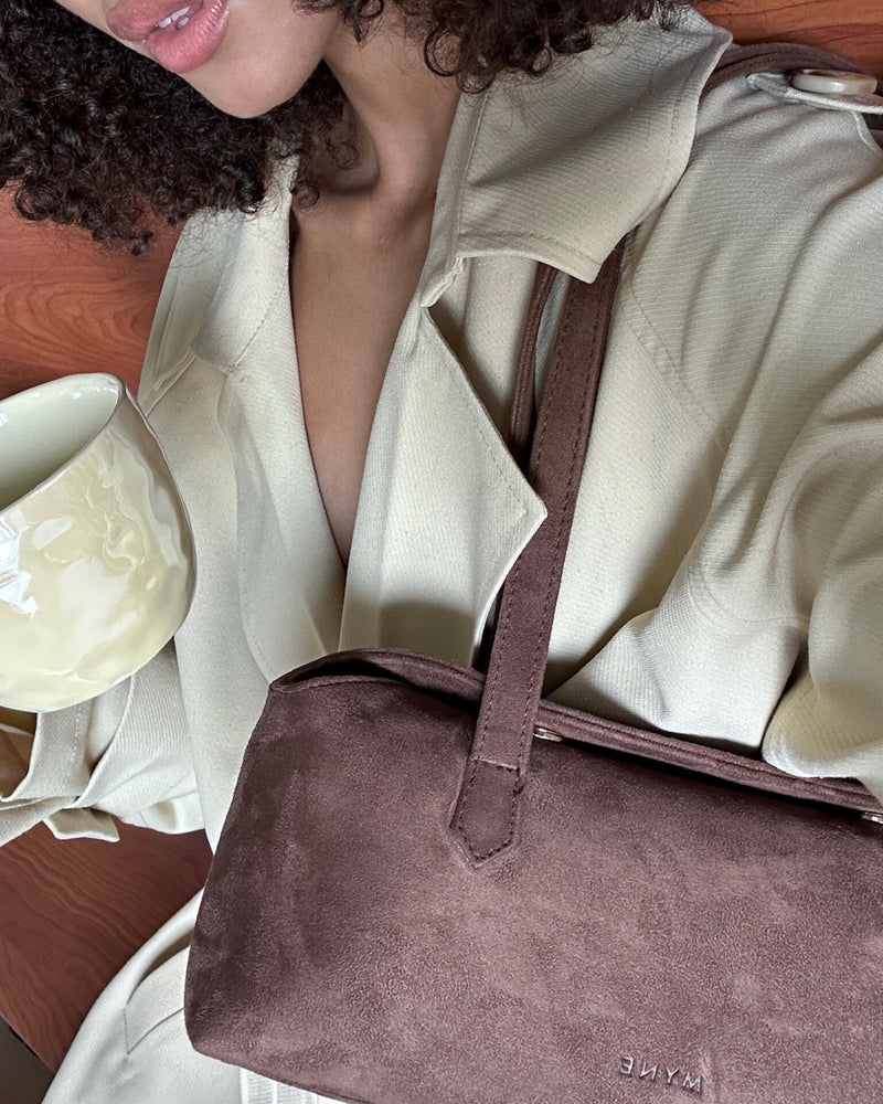 
                  
                    Load image into Gallery viewer, Suede Eclat Bag - Light Brown
                  
                