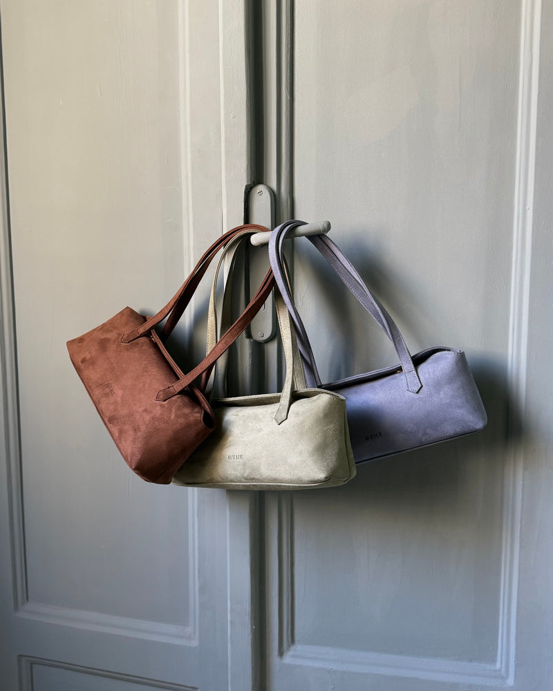 
                  
                    Load image into Gallery viewer, Suede Eclat Bag - Light Brown
                  
                