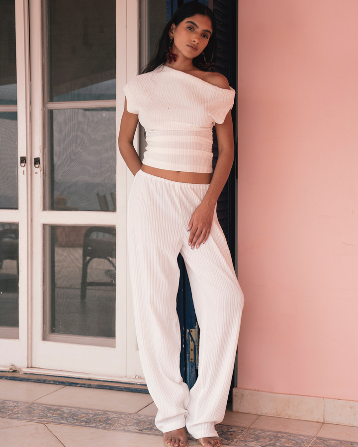 Ivory Crush Pants