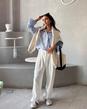 
                  
                    Load image into Gallery viewer, Sea Striped Oversized Shirt
                  
                