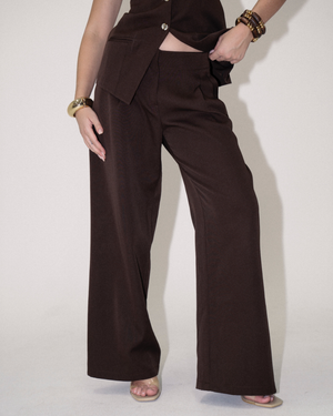 
                  
                    Load image into Gallery viewer, Brownstone Pleated Suit Pants
                  
                