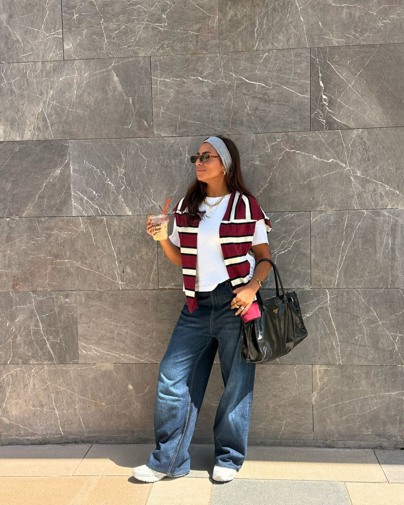 
                  
                    Load image into Gallery viewer, Coelho Striped Knit Polo
                  
                