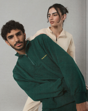
                  
                    Load image into Gallery viewer, Cozy Quarter Zip - Forest Green (MENSWEAR)
                  
                