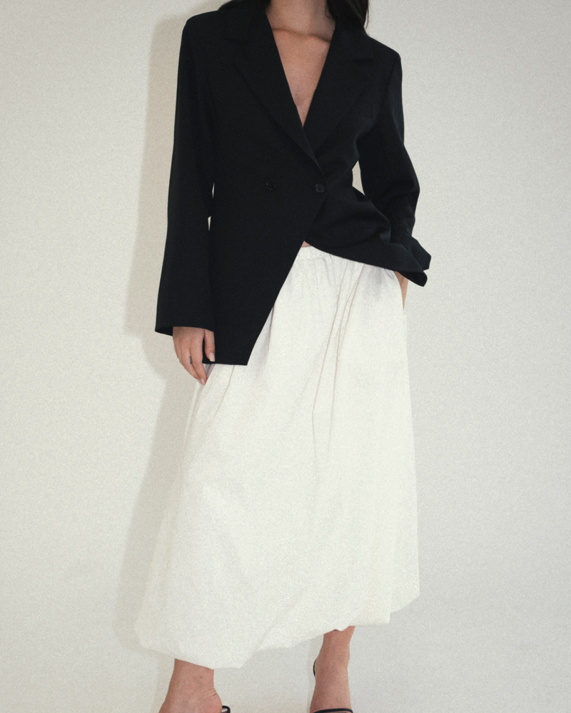 
                  
                    Load image into Gallery viewer, Maxi Bubble Skirt - Off White
                  
                