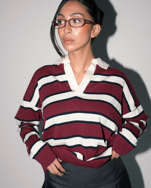 
                  
                    Load image into Gallery viewer, Coelho Striped Knit Polo
                  
                