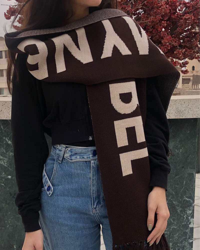 
                  
                    Load image into Gallery viewer, MYNE THE LABEL Scarf  - Brown
                  
                