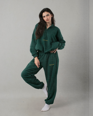 
                  
                    Load image into Gallery viewer, Cozy Half zip - Forest Green (WOMEN)
                  
                