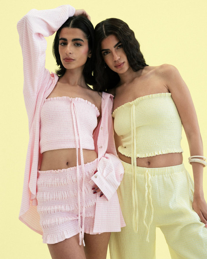 Lemon Dream Smocked Top