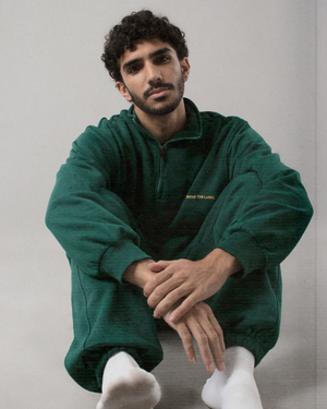 
                  
                    Load image into Gallery viewer, Cozy Quarter Zip - Forest Green (MENSWEAR)
                  
                