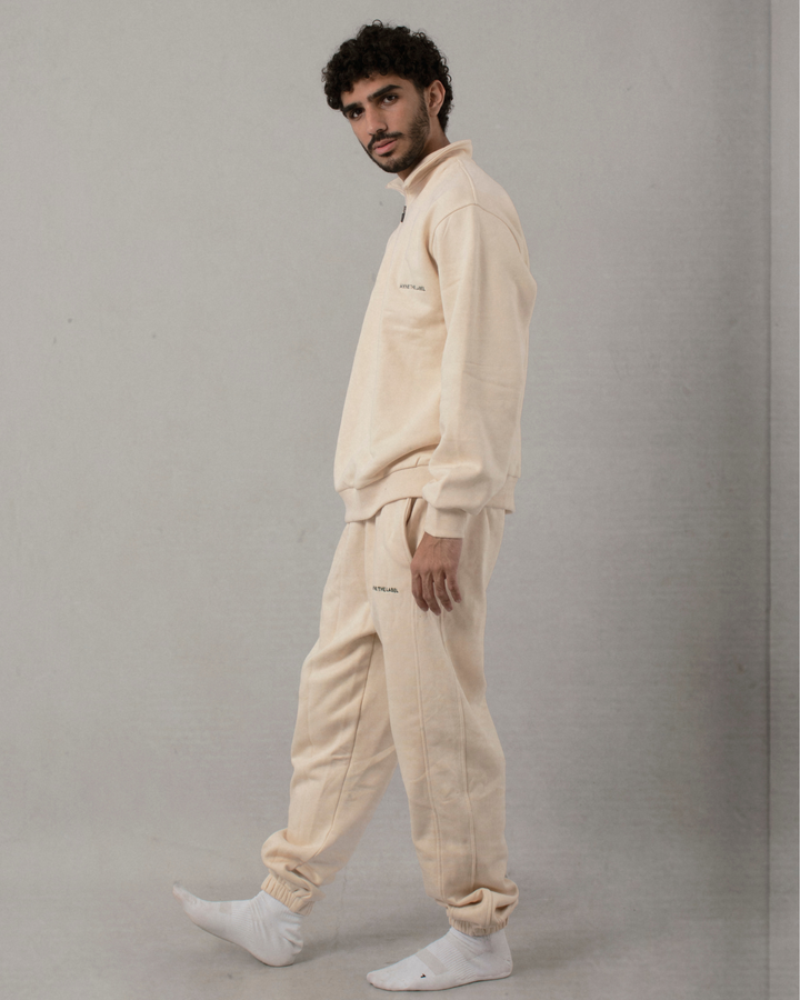 Lounge Cuffed Sweats - Latte (MENSWEAR)