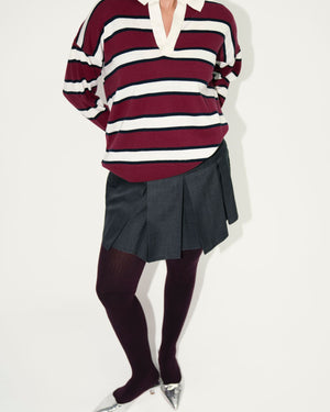 
                  
                    Load image into Gallery viewer, Coelho Striped Knit Polo
                  
                