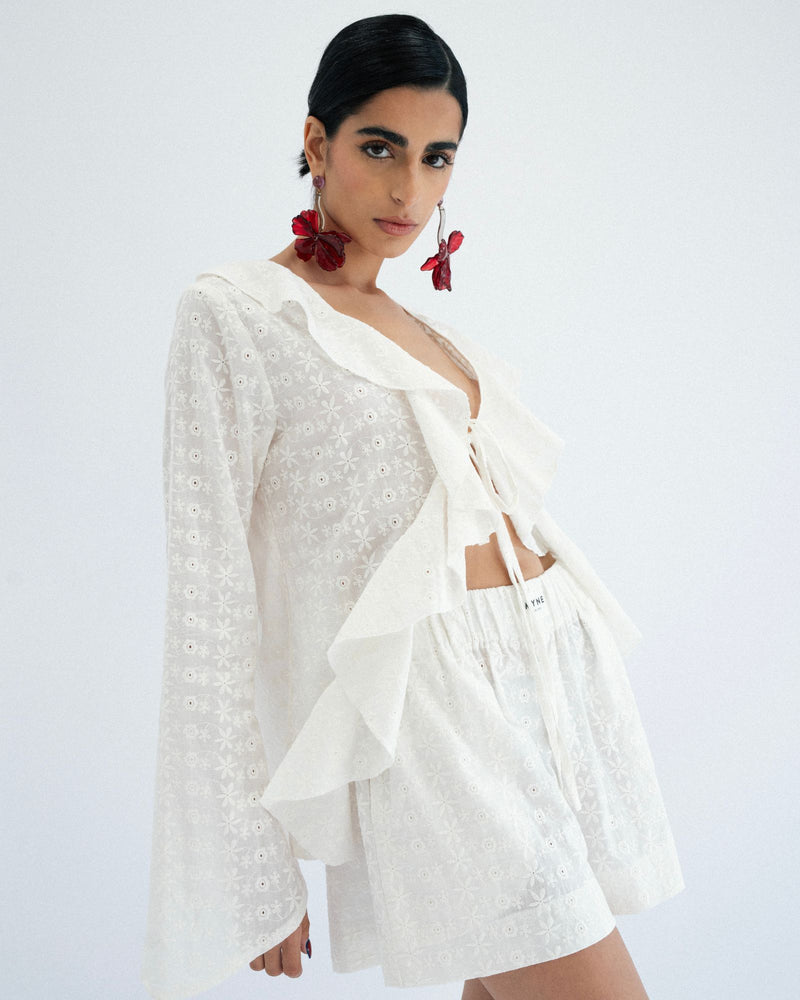 
                  
                    Load image into Gallery viewer, Broderie Frill Blouse
                  
                