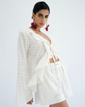 
                  
                    Load image into Gallery viewer, Broderie Frill Blouse
                  
                