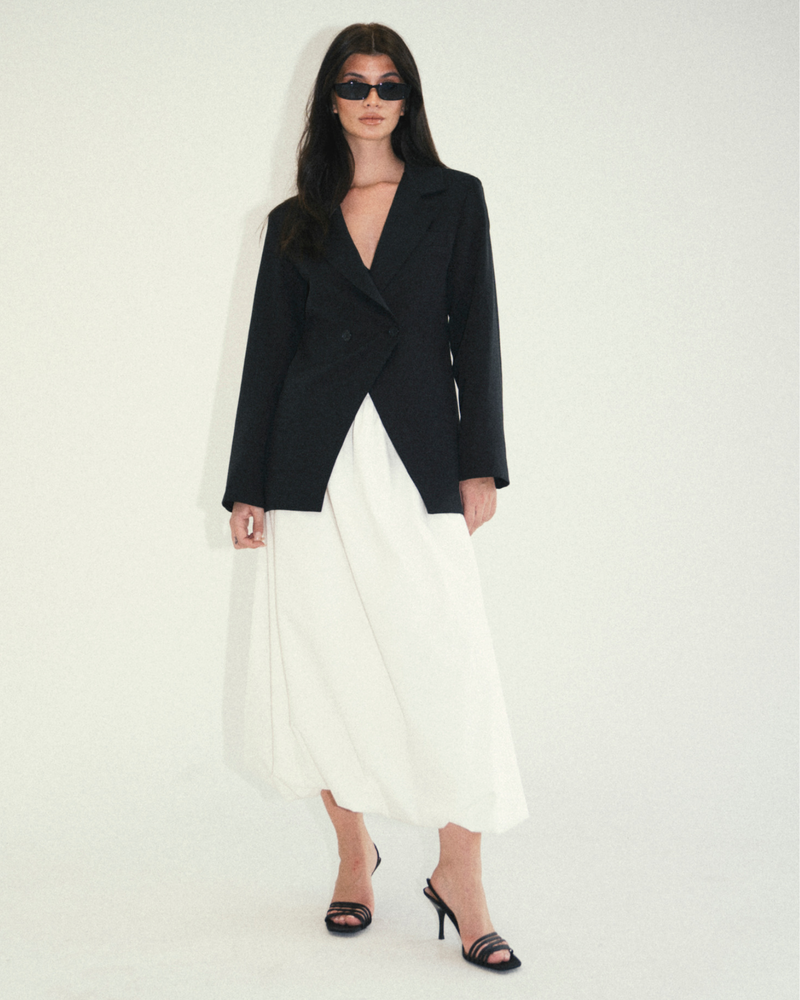 
                  
                    Load image into Gallery viewer, Maxi Bubble Skirt - Off White
                  
                