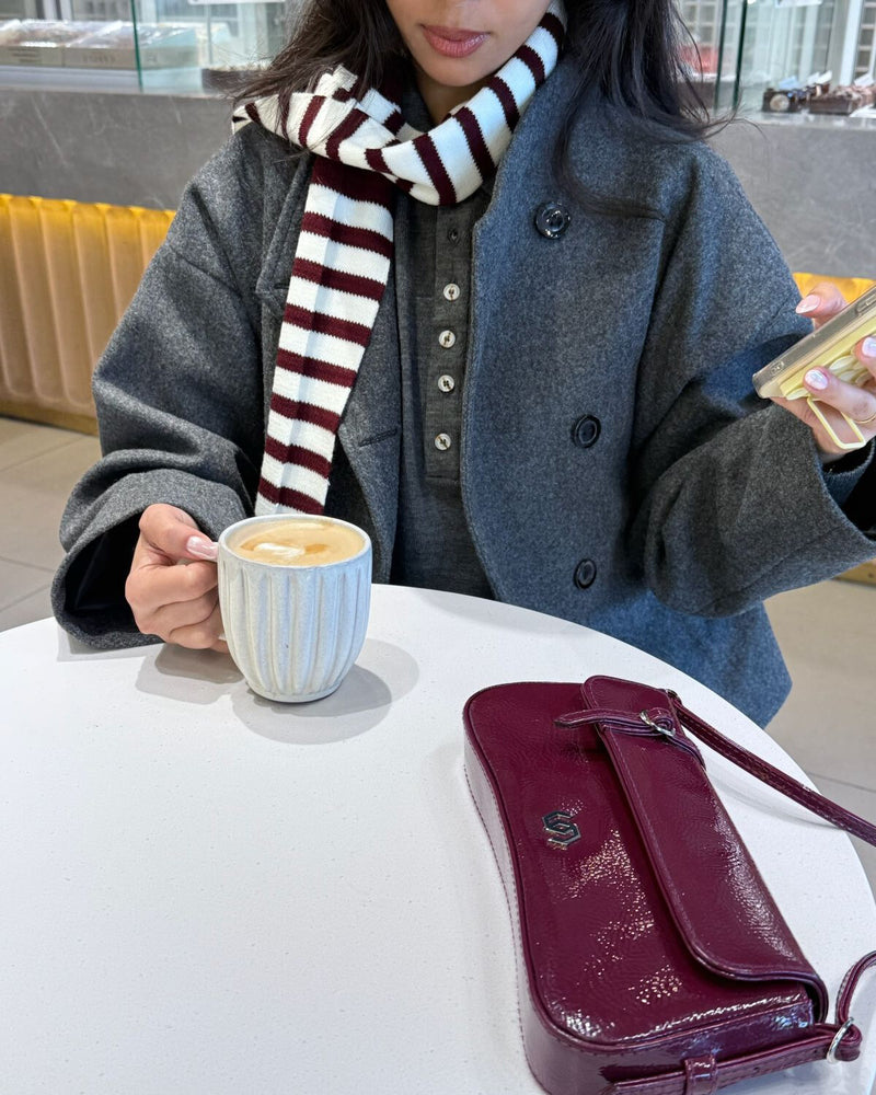 
                  
                    Load image into Gallery viewer, Grey Trench Wool Jacket
                  
                