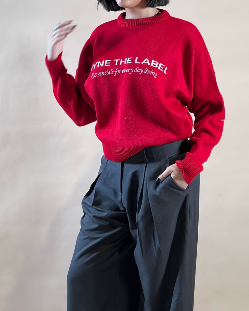 
                  
                    Load image into Gallery viewer, Oversized Knit Jumper - Red
                  
                