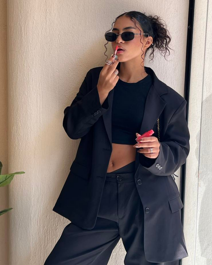 Dad Fit Blazer - Black