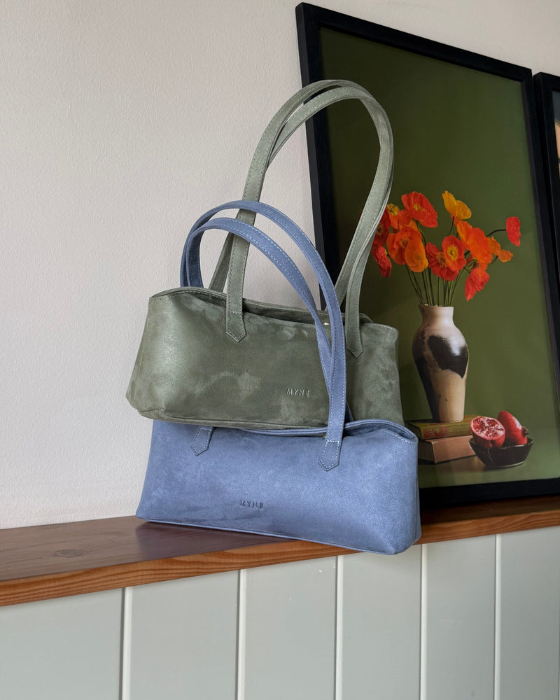 
                  
                    Load image into Gallery viewer, Suede Eclat Bag - Olive
                  
                