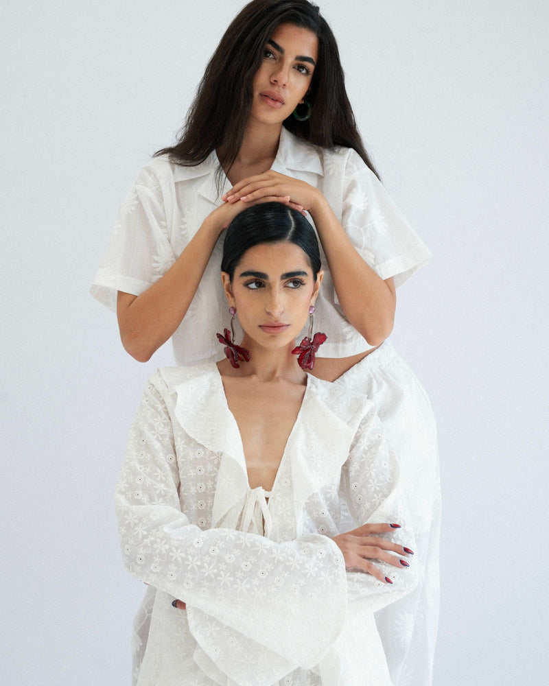 
                  
                    Load image into Gallery viewer, Broderie Frill Blouse
                  
                