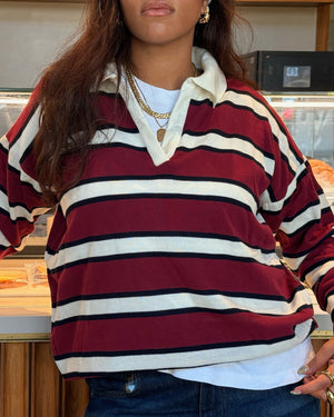 
                  
                    Load image into Gallery viewer, Coelho Striped Knit Polo
                  
                