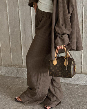 
                  
                    Load image into Gallery viewer, Crushed Pants - Brown
                  
                
