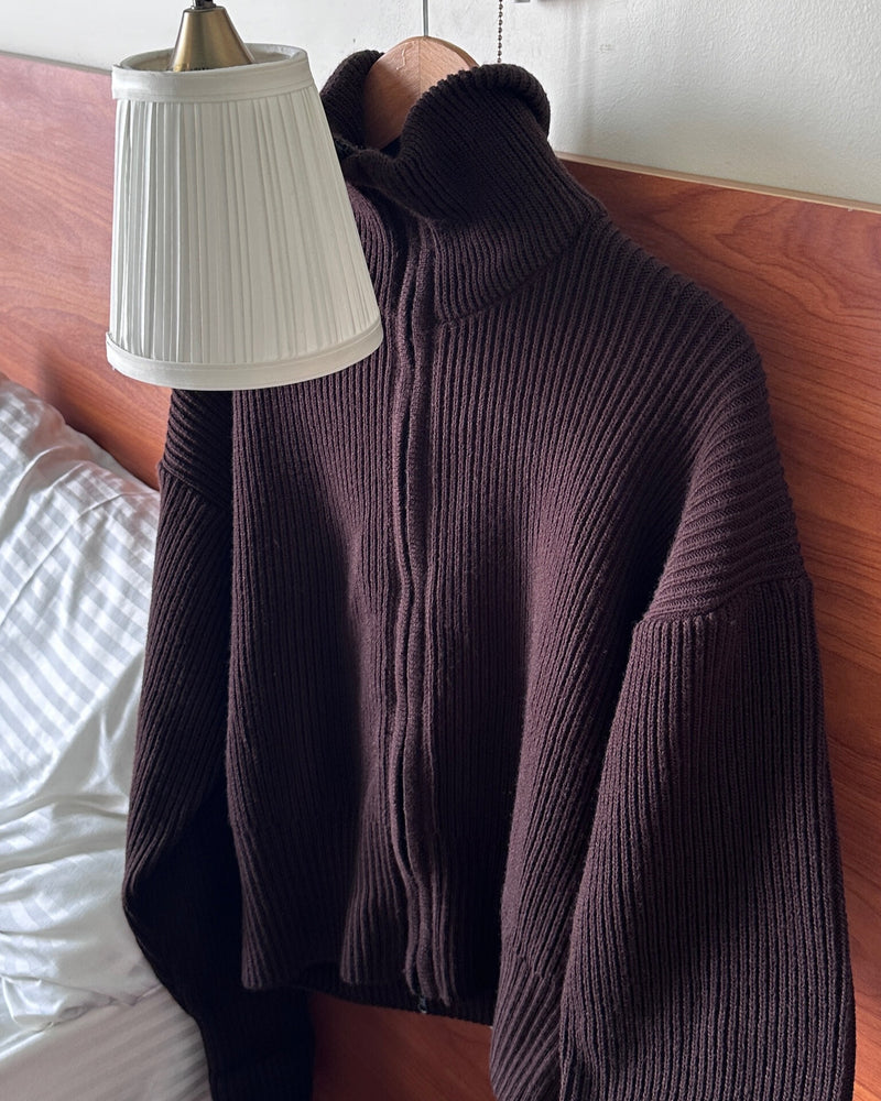 
                  
                    Load image into Gallery viewer, Double Zip Sweater - Brown
                  
                