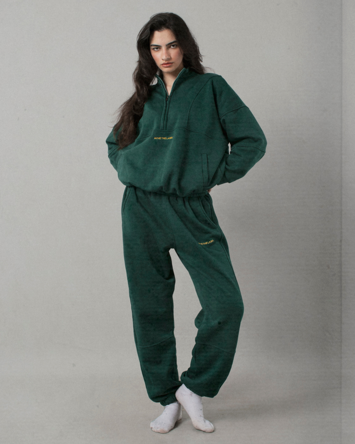Lounge Cuffed Sweats - Forest Green (WOMEN)