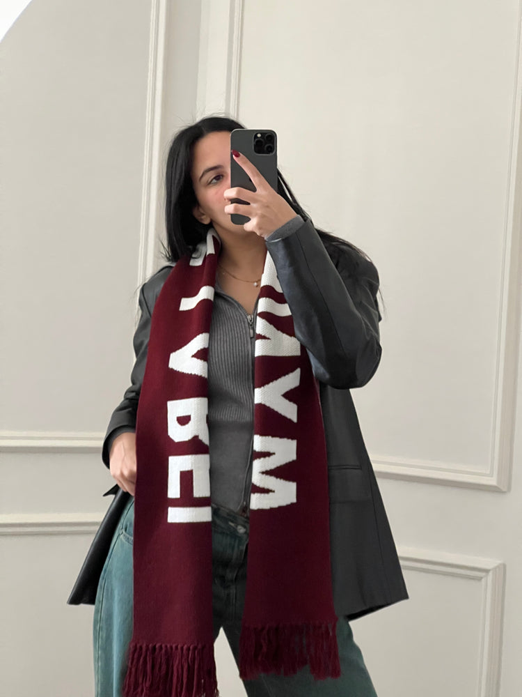 
                  
                    Load image into Gallery viewer, MYNE THE LABEL Scarf - Plum
                  
                